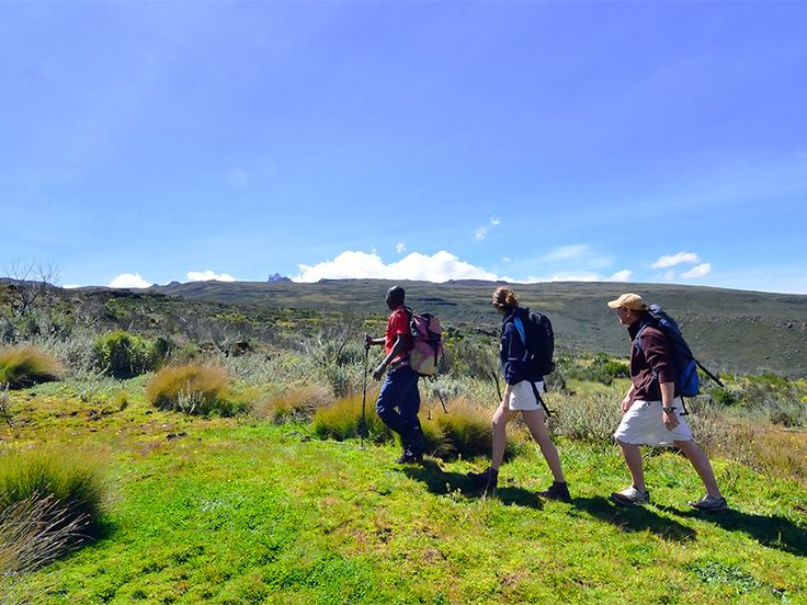 A person hiking